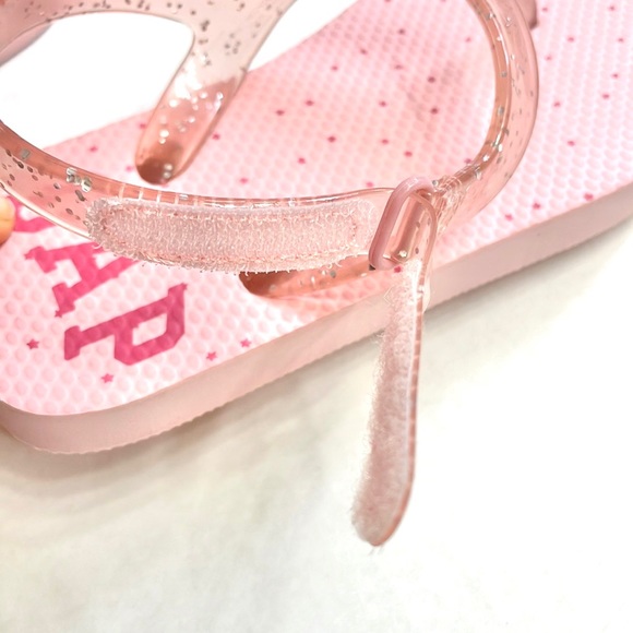 Gap Baby Adjustable Pink Thong Sandals, Size 9T-10T - Picture 4 of 6